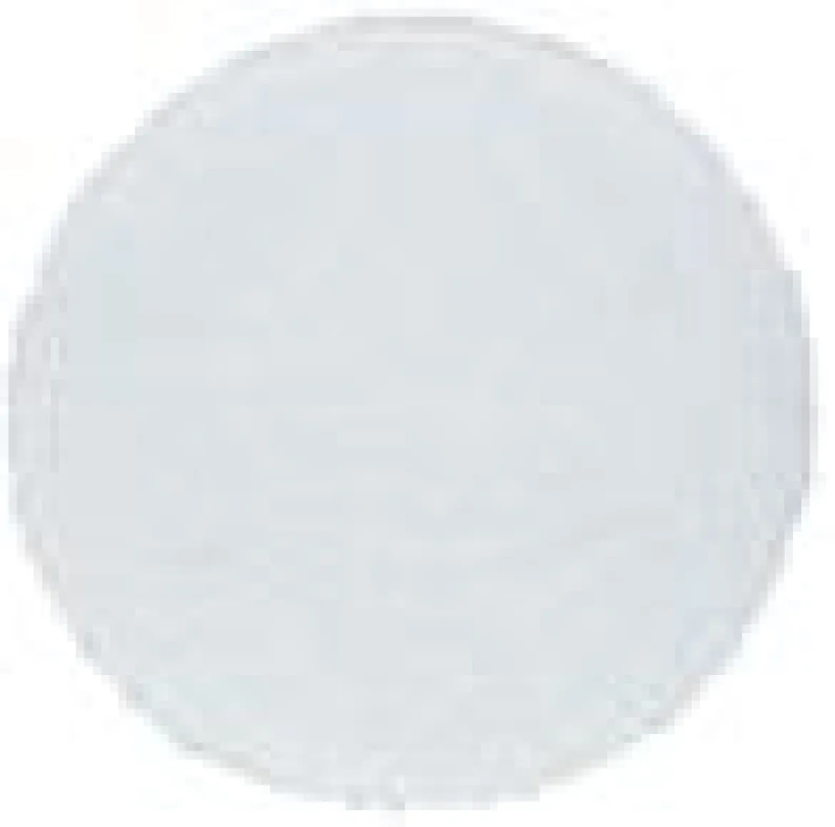 TAPIS ROND IMITATION PEAU MOUTON BLANC D.115CM