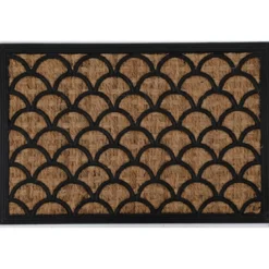 TAPIS SALLY 40X60CM COCO TRESSE CAOUTCHOUC VAGUES