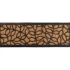TAPIS 25X75CM COCO TRESSE CAOUTCHOUC FEUILLE