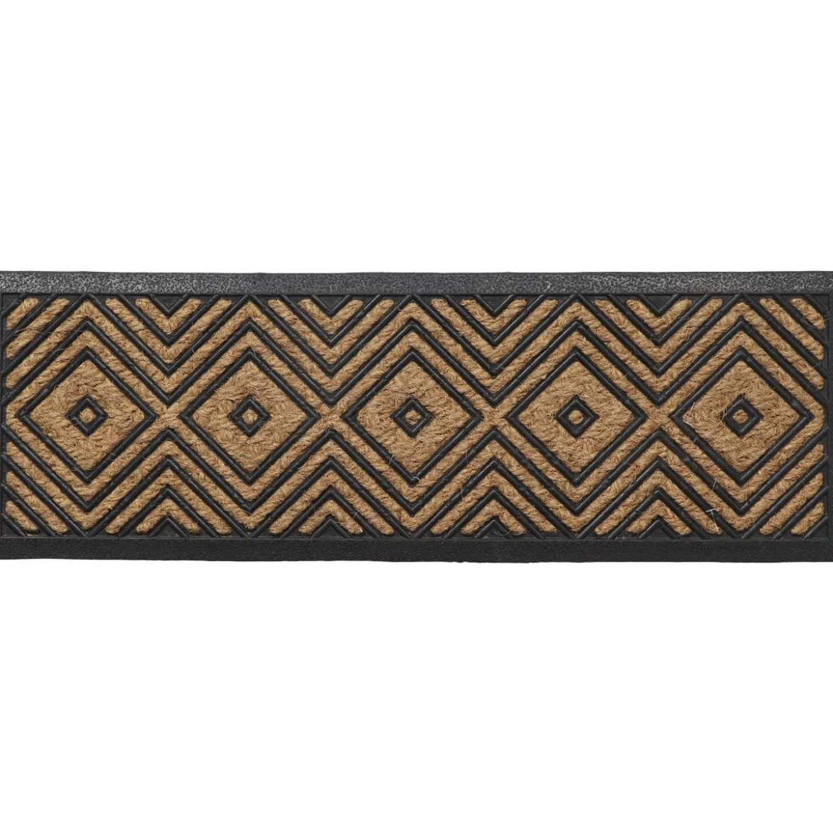 TAPIS 25X75CM COCO TRESSE CAOUTCHOUC LOSANGE