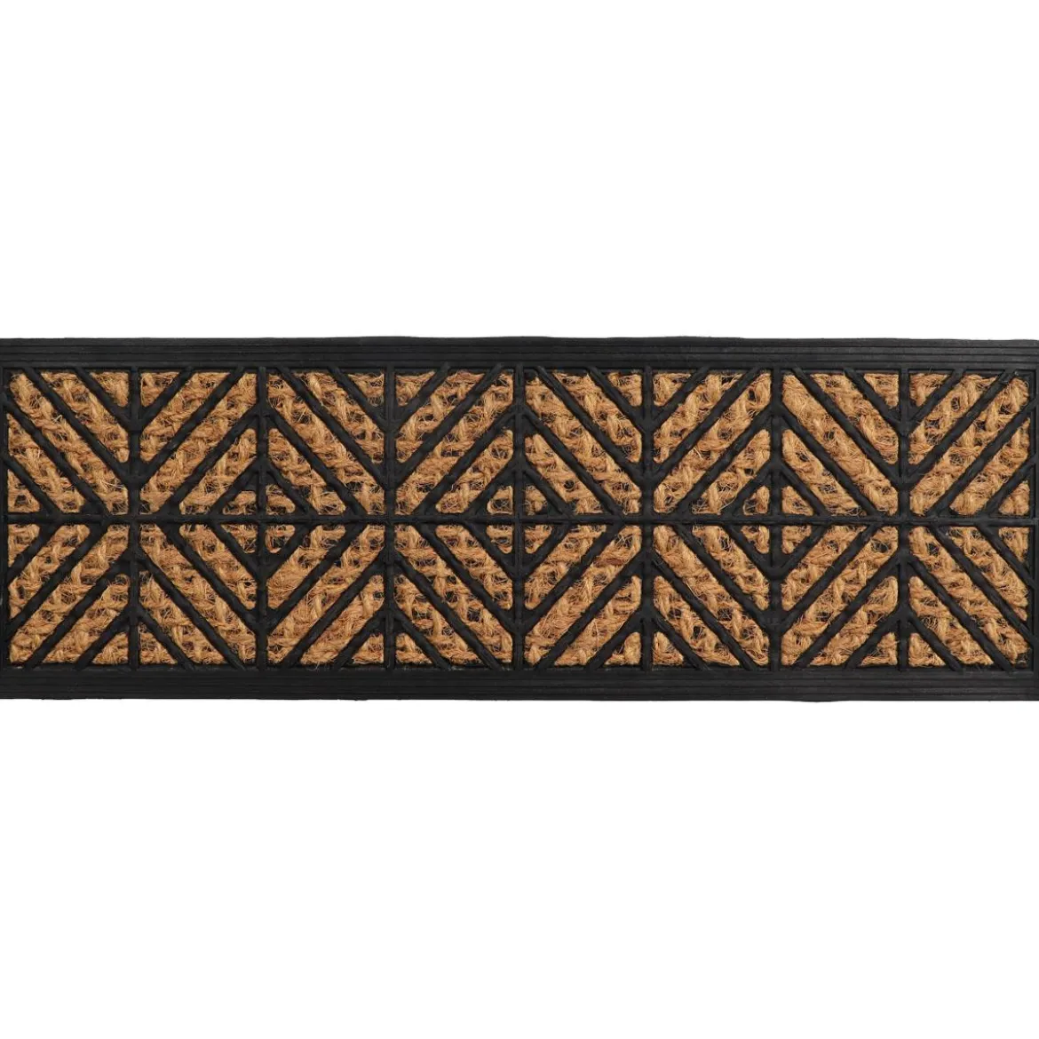 TAPIS 25X75CM COCO TRESSE CAOUTCHOUC LOSANGE