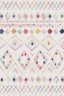 TAPIS 100X150CM LEANDRE MULTICOLORE