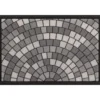 TAPIS 40X60CM NYLON CAOUTCHOUC MOSAIQUE