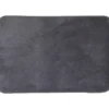 TAPIS 40X60CM POLYESTER GRIS FONCE