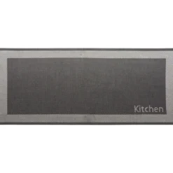 TAPIS 50X120CM POLYESTER KITCHEN NOIR