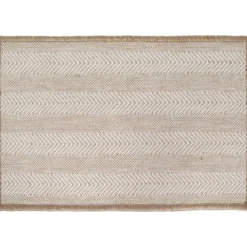 TAPIS 40X60CM POLYPRO CHEVRON ECRU