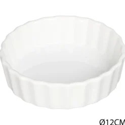 TARTELETTE 12CM CERAMIQUE BLANC