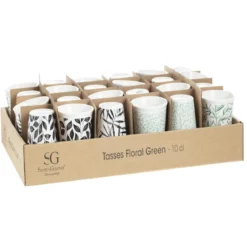 TASSE ESPRESSO FLORAL GREEN 10CL