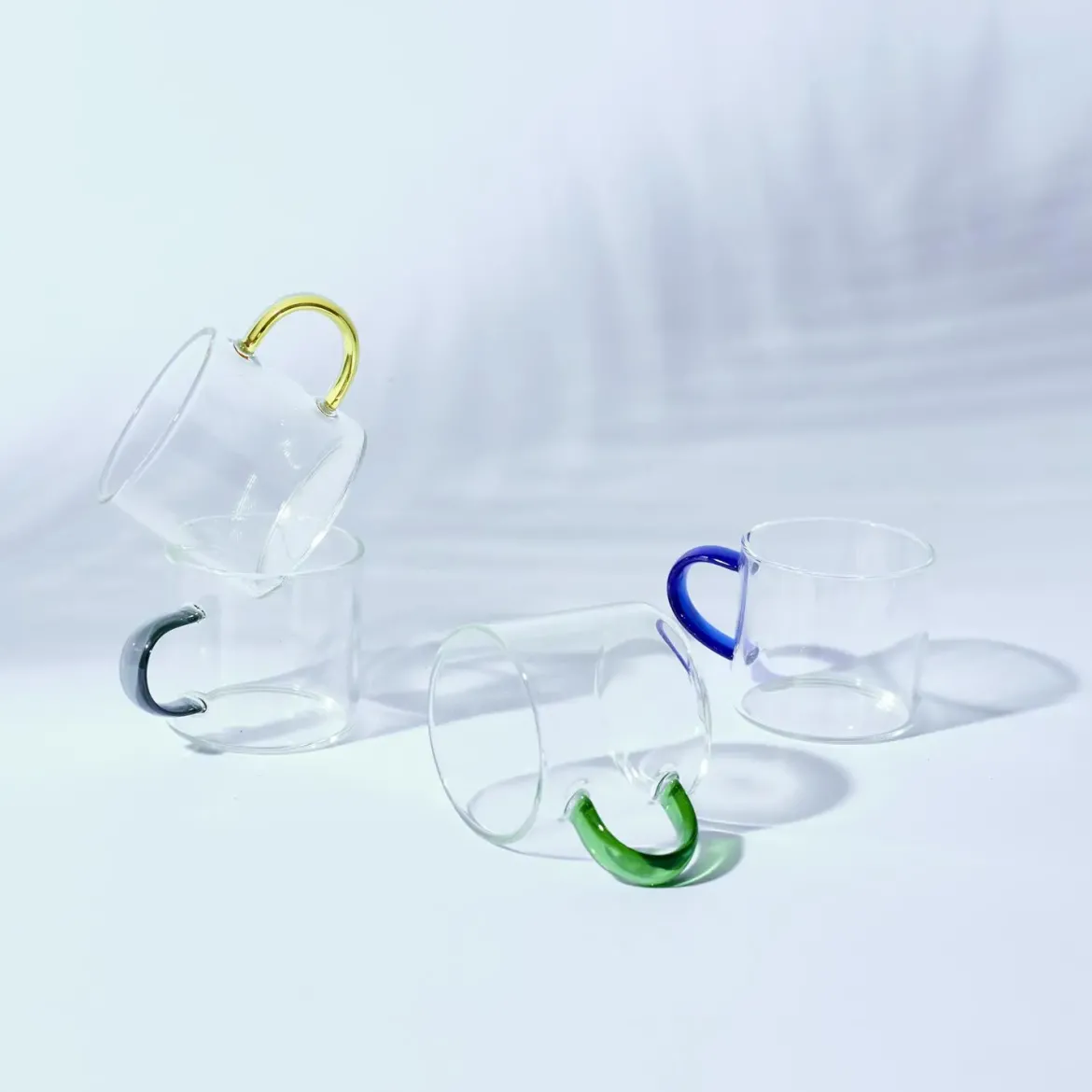 TASSE EXPRESSO VERRE ANSE COLOREE 10CL
