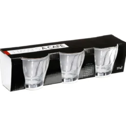 TASSE VERRE ANSE METALX3 11CL