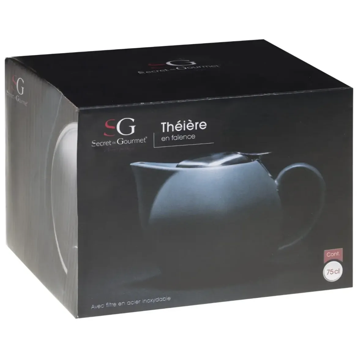 THEIERE BOULE GRIS 75CL