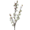 TIGE CERISIER 23 FLEURS 8 BOURGEONS H94CM BLANC ET ROSE