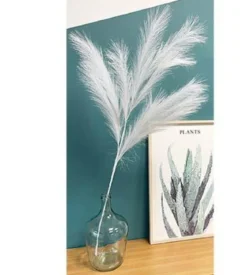 TIGE DE PLUMEAU H.110CM BLANC