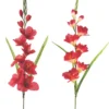 TIGE GLAIEUL 7 FLEURS ET 3 BOUTONS H.80CM ROUGE