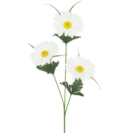 TIGE MARGUERITE H.65CM BLANC