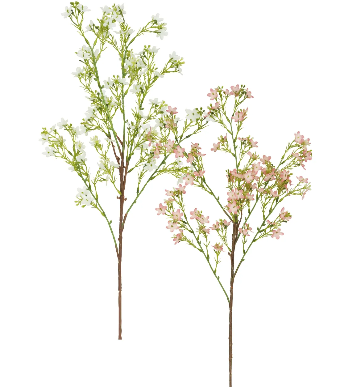 TIGE PETITE CENTAUREE H.90CM ROSE ET BLANC