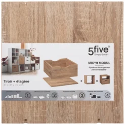 TIROIR ET ETAGERE MIX NATUREL