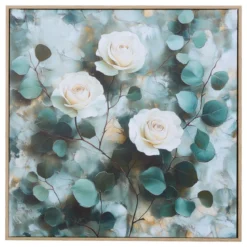 TOILE FLEURS 40X40CM