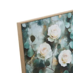 TOILE FLEURS 40X40CM