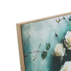 TOILE FLEURS 40X40CM