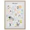 TOILE IMPRIME ALPHABET 30X40CM