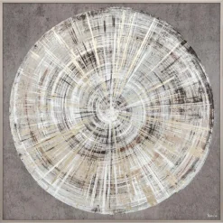 TOILE IMPRIMEE ENCADREE IZZIE EFFET ALU D.100X100CM