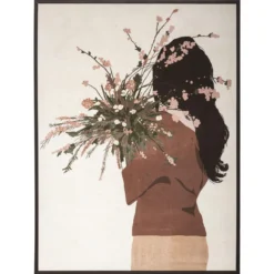 TOILE IMPRIMEE FEMME D.58X78CM