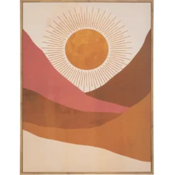 TOILE IMPRIMEE SOLEIL ALICANTE 58X78CM