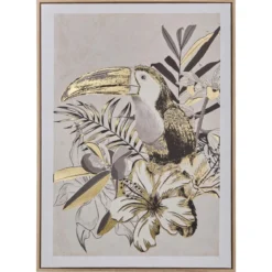 TOILE IMPRIMEE TOUCAN RAFI D.50X70CM