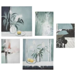 TOILE IMPRIMEE VASE CYNTHIA X5 PIECES