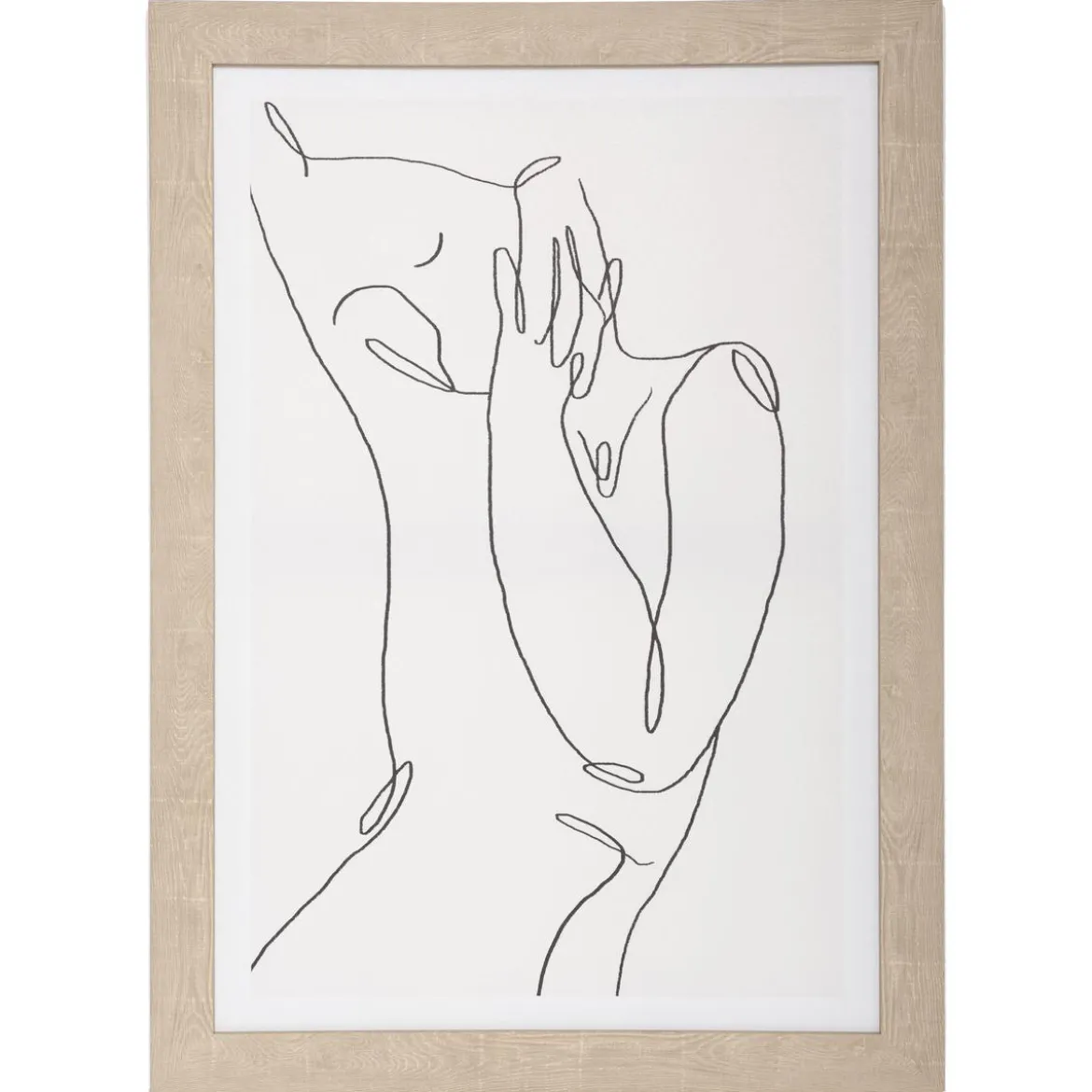 TOILE IMPRIME VISAGE CADRE 50X70CM