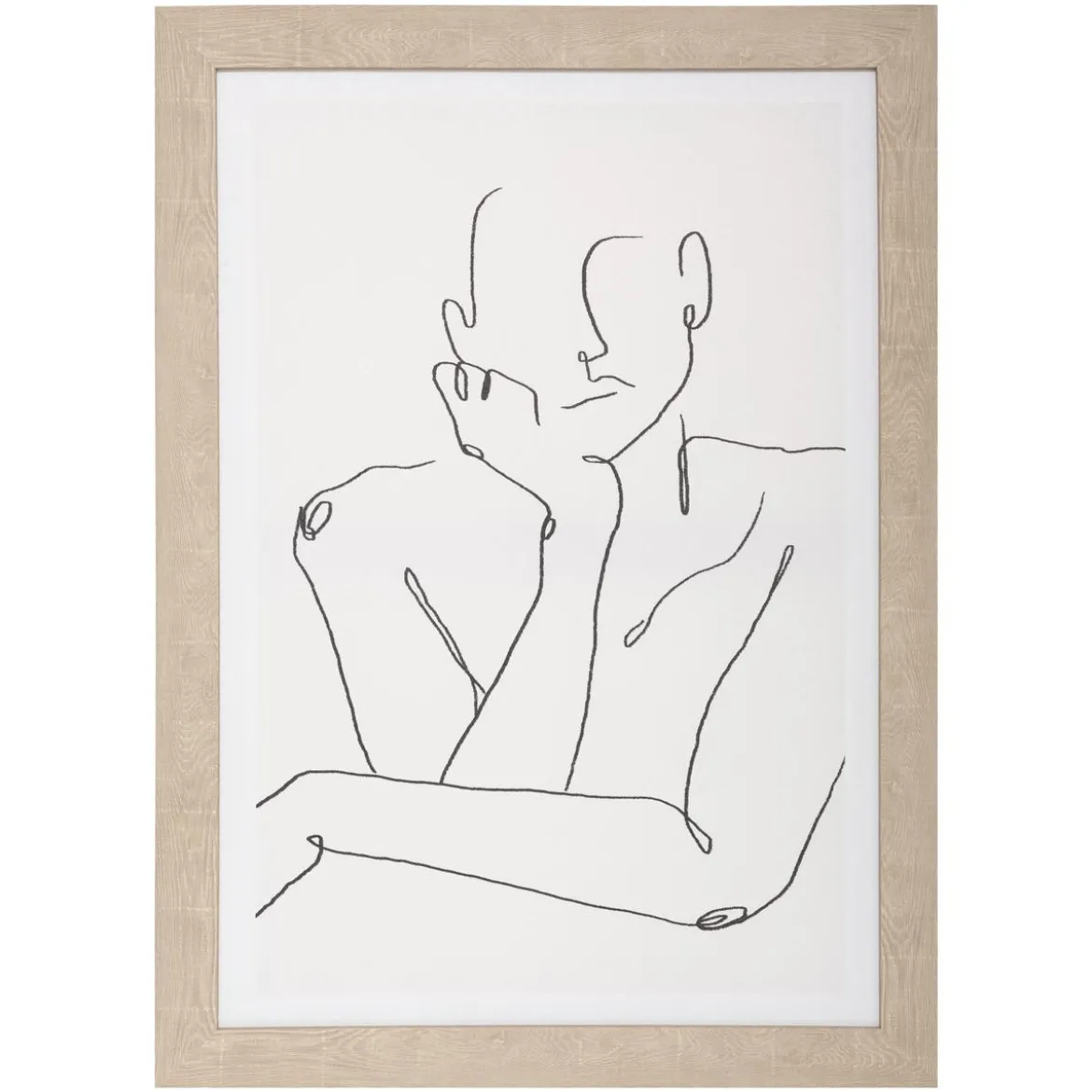 TOILE IMPRIME VISAGE CADRE 50X70CM