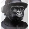 TOILE MURALE SINGE 40X50CM