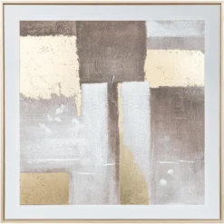 TOILE PEINTE ENCADREE HELGA D.80X80CM