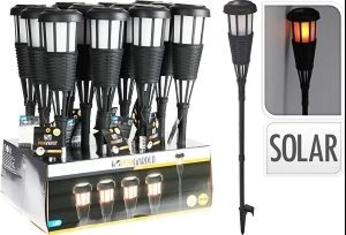 TORCHE SOLAIRE PIECE ROTIN 10X54.5CM