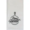 TORCHON IMP JEANNE 50X70CM COTON BLANC BON APPETIT