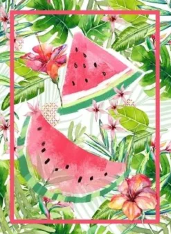 TORCHON IMPRIME FRUIT SALAD 1 MULTICO 50X70CM