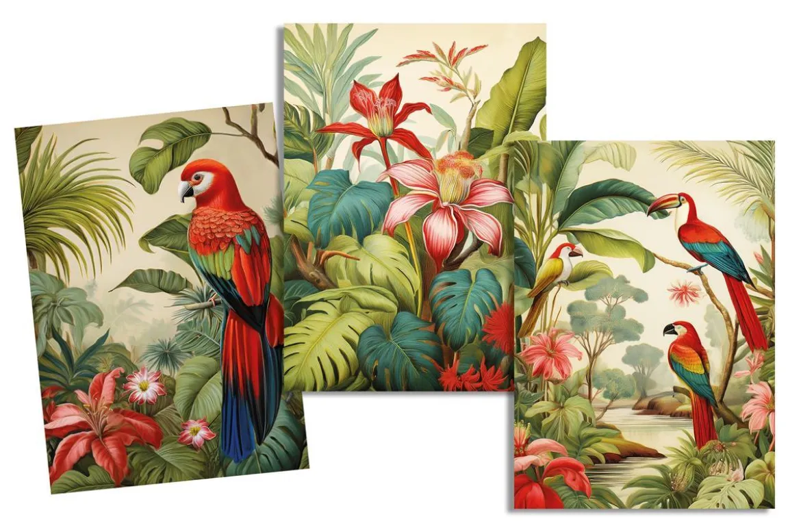 TORCHON JUNGLE MULTICOLORE 50X70CM