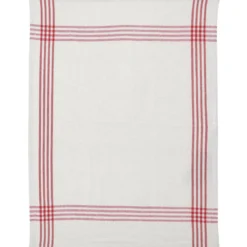 TORCHON OSCAR 50X70CM COTON POLYESTER ROUGE