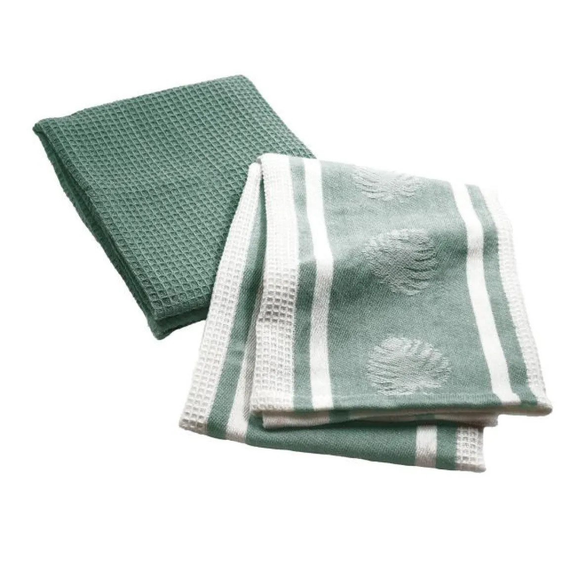 TORCHON X2 PIECES 50X70CM ARDENIA SAUGE