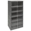 TOUR DE RANGEMENT PLIABLE 6 ETAGES PLASTIQUE