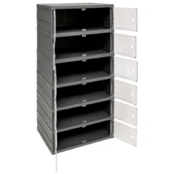TOUR DE RANGEMENT PLIABLE 6 ETAGES PLASTIQUE