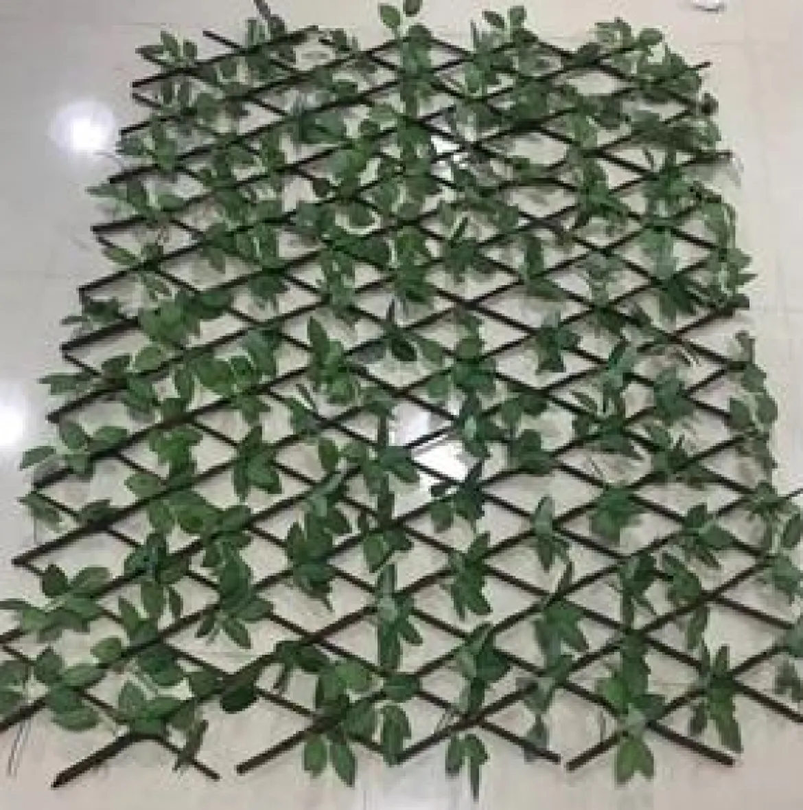 TRELLIS SAULE ET FEUILLES ARTIFICIELLES 100X190CM