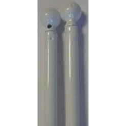 TRINGLE VITRAGE RONDE EXTENSIBLE D7 80 X 110 X 2 BLANC