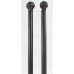 TRINGLE VITRAGE RONDE EXTENSIBLE D7 80 X 110 X 2 NOIR