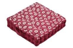 VALGENIS COUSSIN SOL 45X45X10CM ROUGE