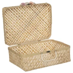 VALISE BAMBOU CAMPAGNE D.38X15X28CM