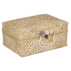 VALISE BAMBOU CAMPAGNE D.38X15X28CM