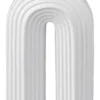 VASE ARC EN CIEL BLANC CERAMIQUE 12X6X18.5CM