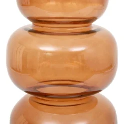 VASE BE VINTAGE VERRE AMBRE H.25CM